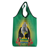 Gabon Independence Day Grocery Bag Memorial Leon Mba Monument - Wonder Print Shop
