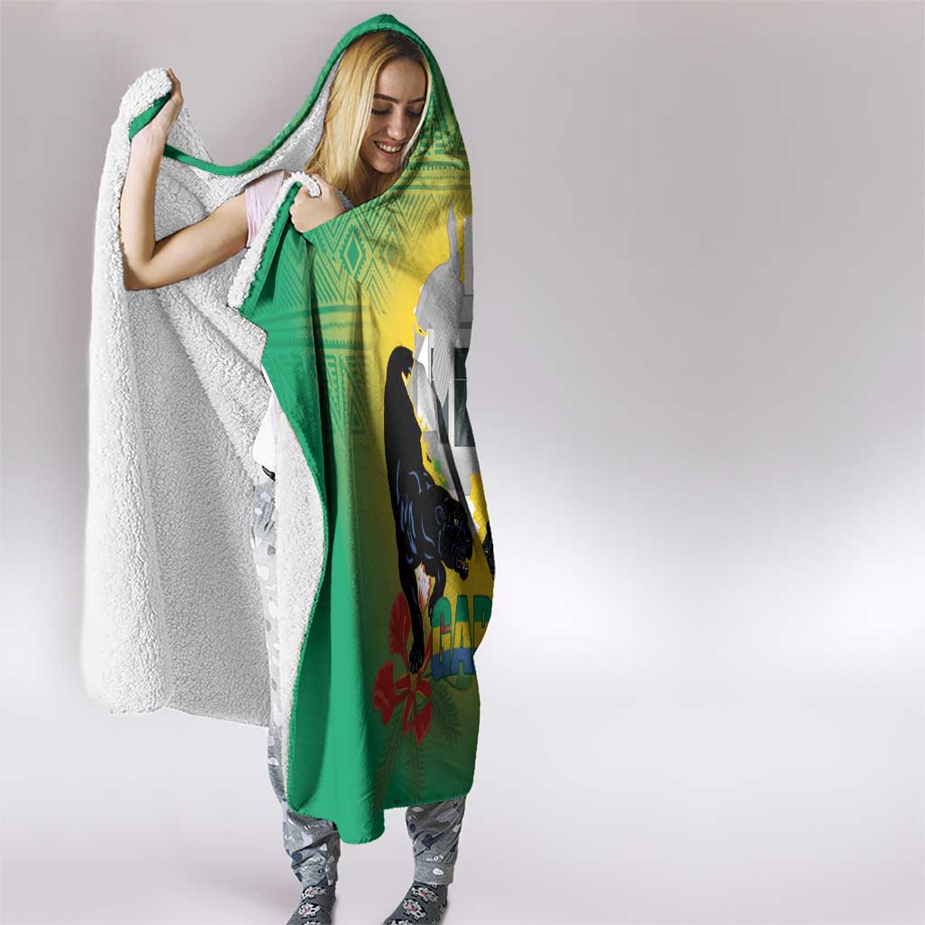 Gabon Independence Day Hooded Blanket Memorial Leon Mba Monument - Wonder Print Shop