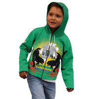 Gabon Independence Day Kid Hoodie Memorial Leon Mba Monument - Wonder Print Shop