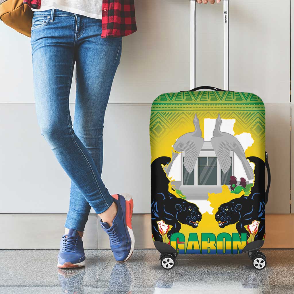 Gabon Independence Day Luggage Cover Memorial Leon Mba Monument - Wonder Print Shop