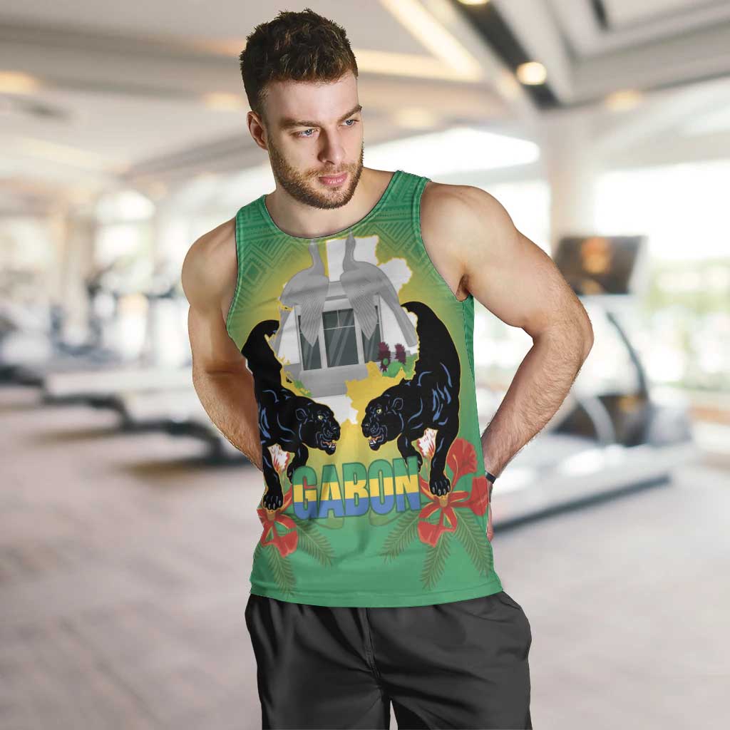 Gabon Independence Day Men Tank Top Memorial Leon Mba Monument - Wonder Print Shop