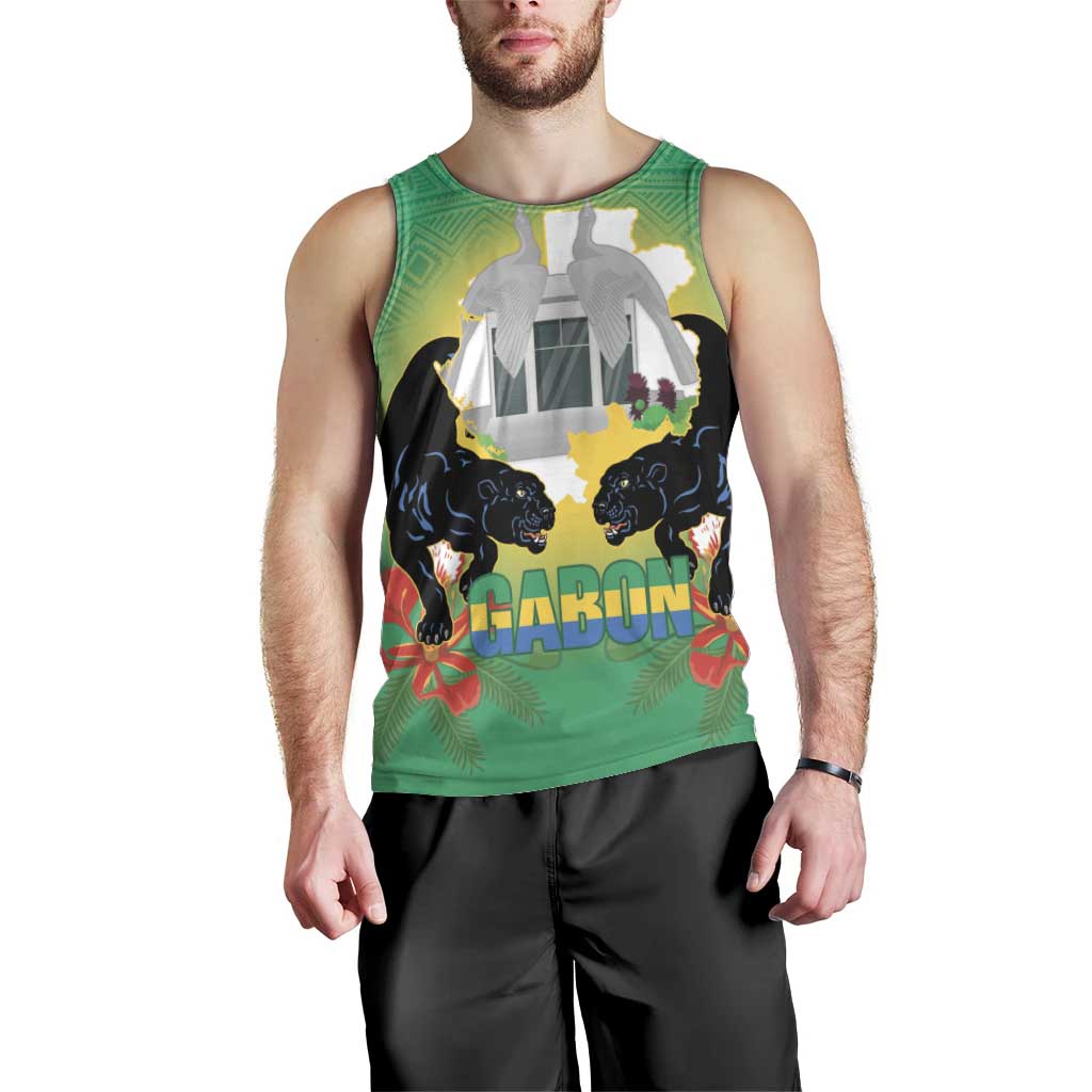 Gabon Independence Day Men Tank Top Memorial Leon Mba Monument - Wonder Print Shop