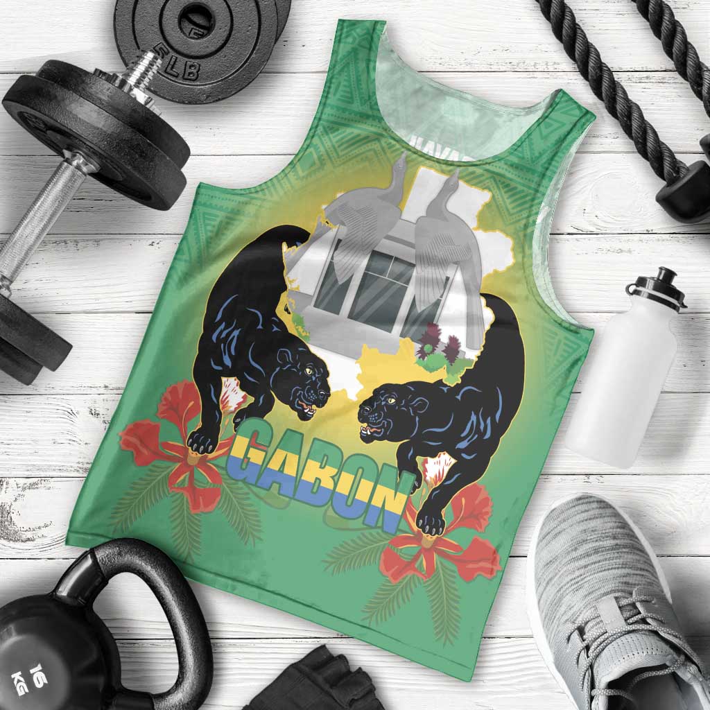 Gabon Independence Day Men Tank Top Memorial Leon Mba Monument - Wonder Print Shop