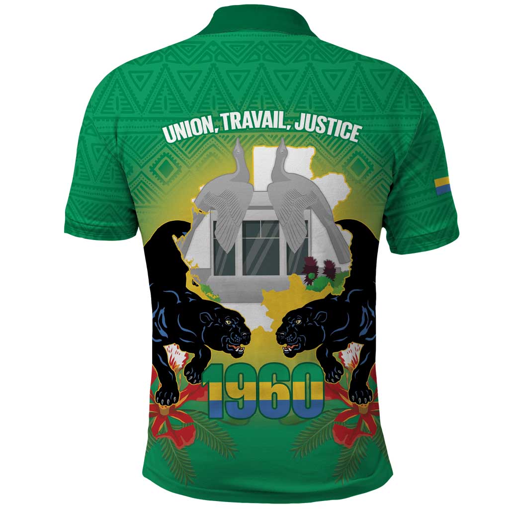Gabon Independence Day Polo Shirt Memorial Leon Mba Monument - Wonder Print Shop