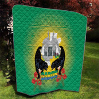 Gabon Independence Day Quilt Memorial Leon Mba Monument - Wonder Print Shop