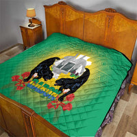 Gabon Independence Day Quilt Memorial Leon Mba Monument - Wonder Print Shop