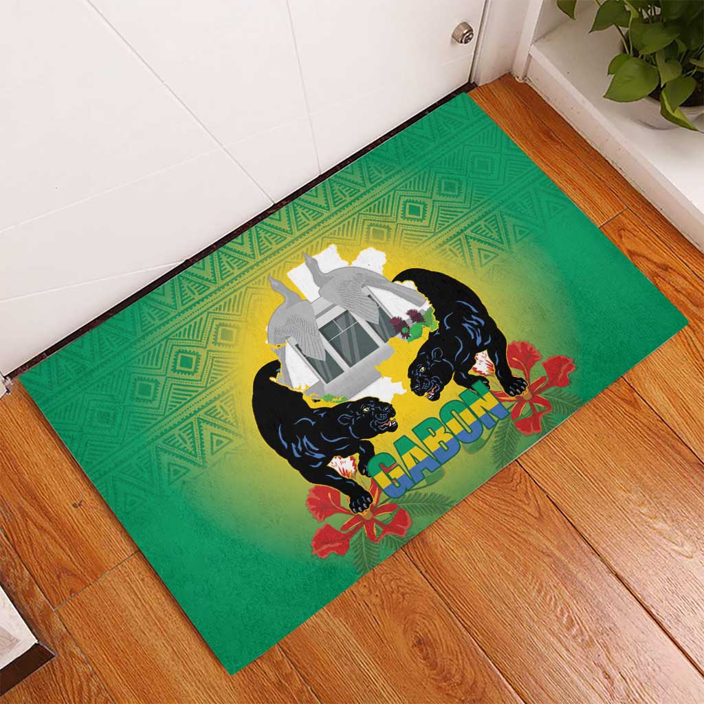 Gabon Independence Day Rubber Doormat Memorial Leon Mba Monument - Wonder Print Shop