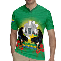 Gabon Independence Day Rugby Jersey Memorial Leon Mba Monument - Wonder Print Shop