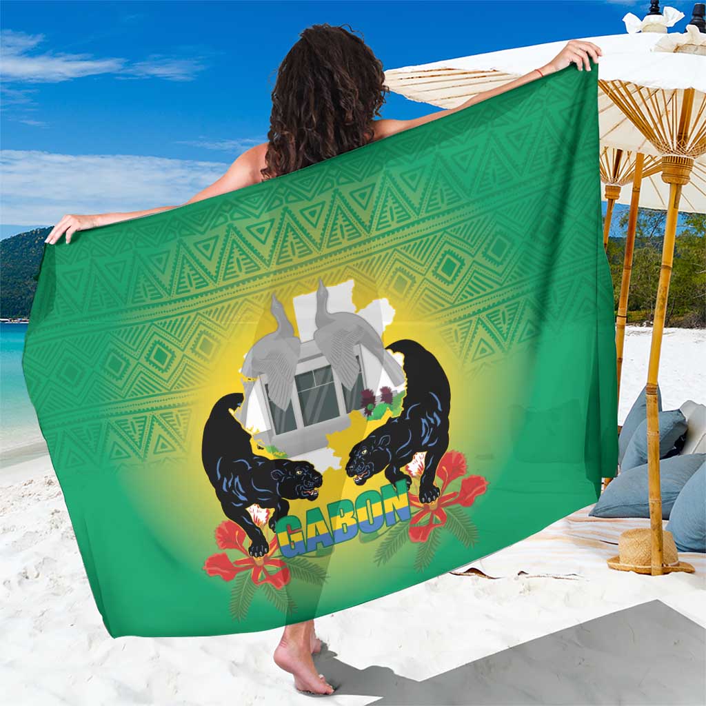 Gabon Independence Day Sarong Memorial Leon Mba Monument - Wonder Print Shop
