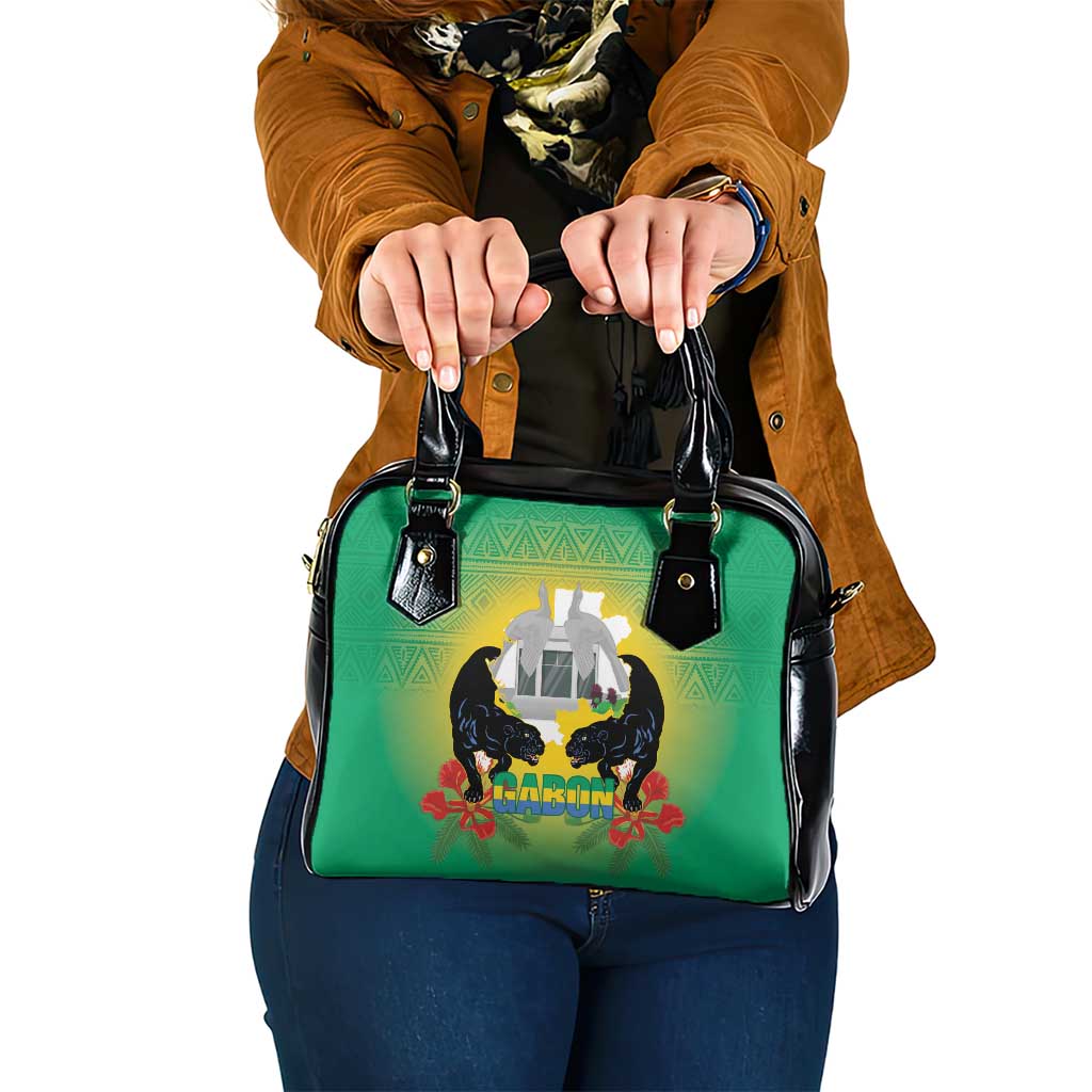 Gabon Independence Day Shoulder Handbag Memorial Leon Mba Monument - Wonder Print Shop