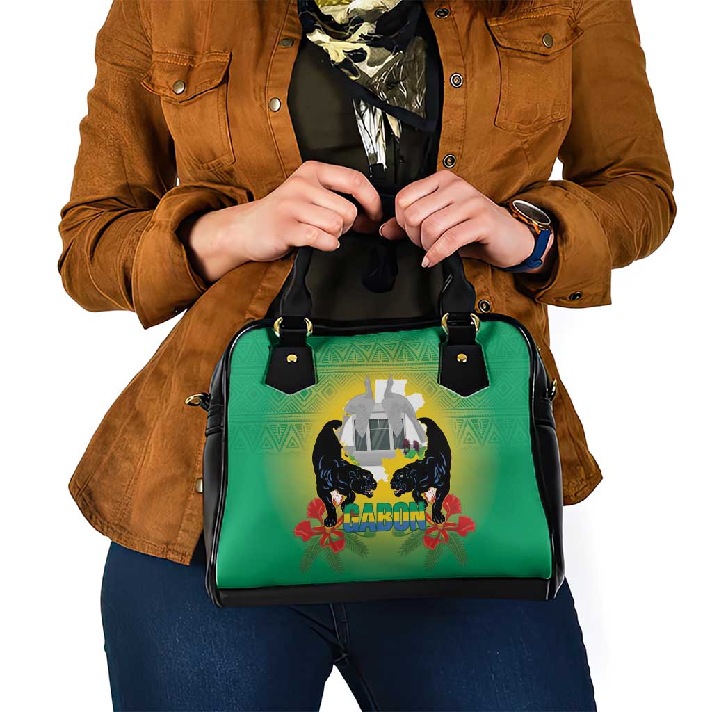Gabon Independence Day Shoulder Handbag Memorial Leon Mba Monument - Wonder Print Shop