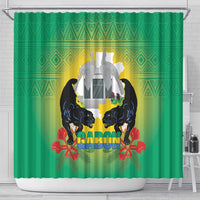 Gabon Independence Day Shower Curtain Memorial Leon Mba Monument - Wonder Print Shop