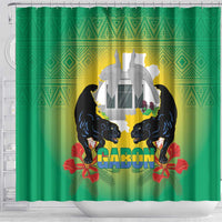 Gabon Independence Day Shower Curtain Memorial Leon Mba Monument - Wonder Print Shop