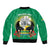 Gabon Independence Day Sleeve Zip Bomber Jacket Memorial Leon Mba Monument - Wonder Print Shop