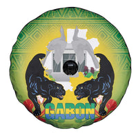 Gabon Independence Day Spare Tire Cover Memorial Leon Mba Monument - Wonder Print Shop