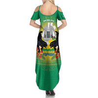 Gabon Independence Day Summer Maxi Dress Memorial Leon Mba Monument - Wonder Print Shop