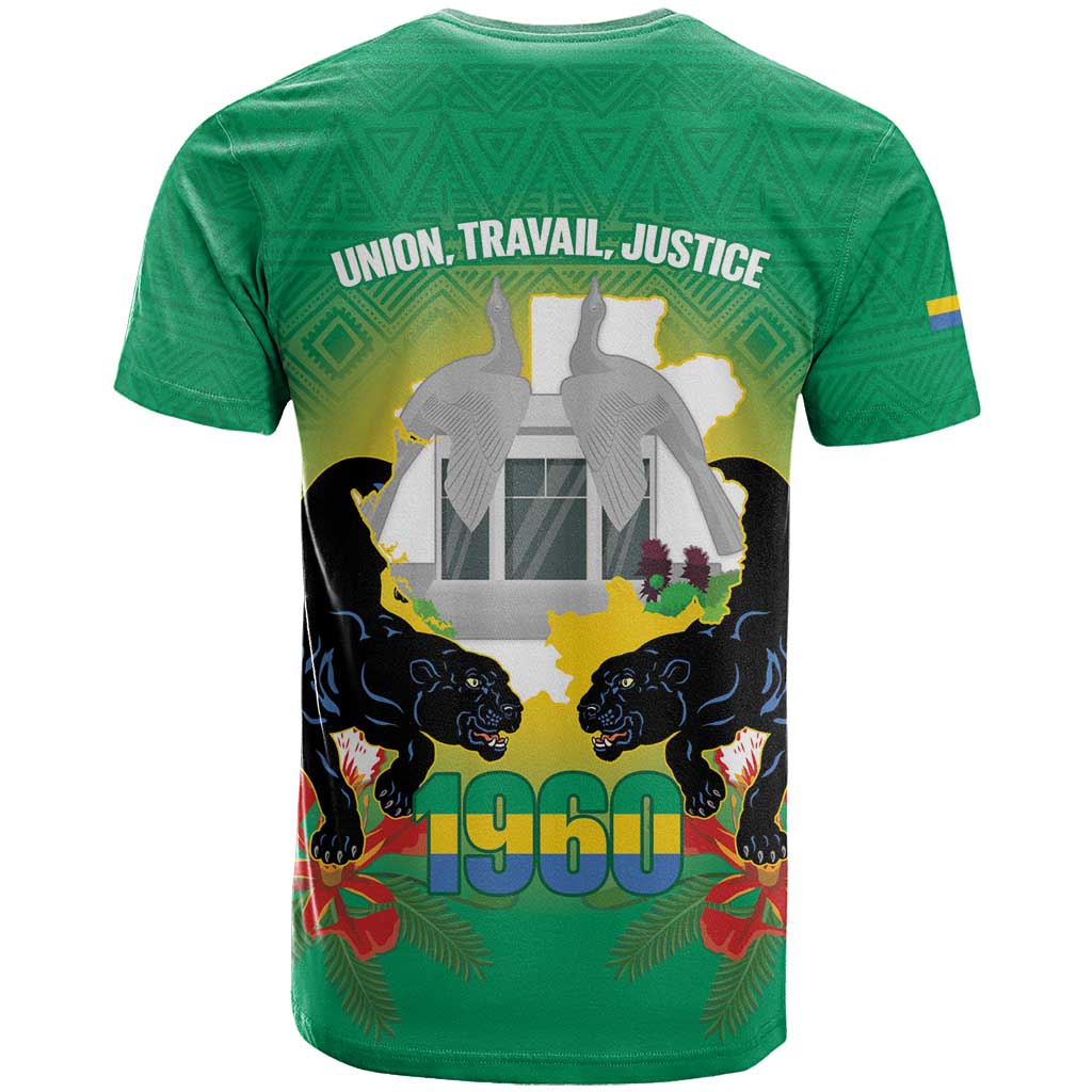 Gabon Independence Day T Shirt Memorial Leon Mba Monument - Wonder Print Shop