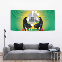 Gabon Independence Day Tapestry Memorial Leon Mba Monument - Wonder Print Shop