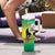Gabon Independence Day Tumbler With Handle Memorial Leon Mba Monument - Wonder Print Shop