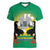Gabon Independence Day Women V-Neck T-Shirt Memorial Leon Mba Monument - Wonder Print Shop