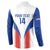 Custom Paraguay Football Button Sweatshirt Come On Las Guaranies - Wonder Print Shop