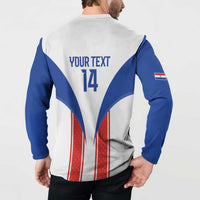 Custom Paraguay Football Button Sweatshirt Come On Las Guaranies - Wonder Print Shop