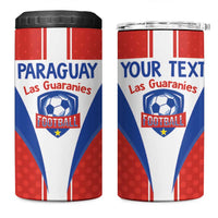 Custom Paraguay Football 4 in 1 Can Cooler Tumbler Come On Las Guaranies - Wonder Print Shop