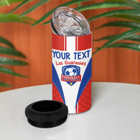 Custom Paraguay Football 4 in 1 Can Cooler Tumbler Come On Las Guaranies - Wonder Print Shop