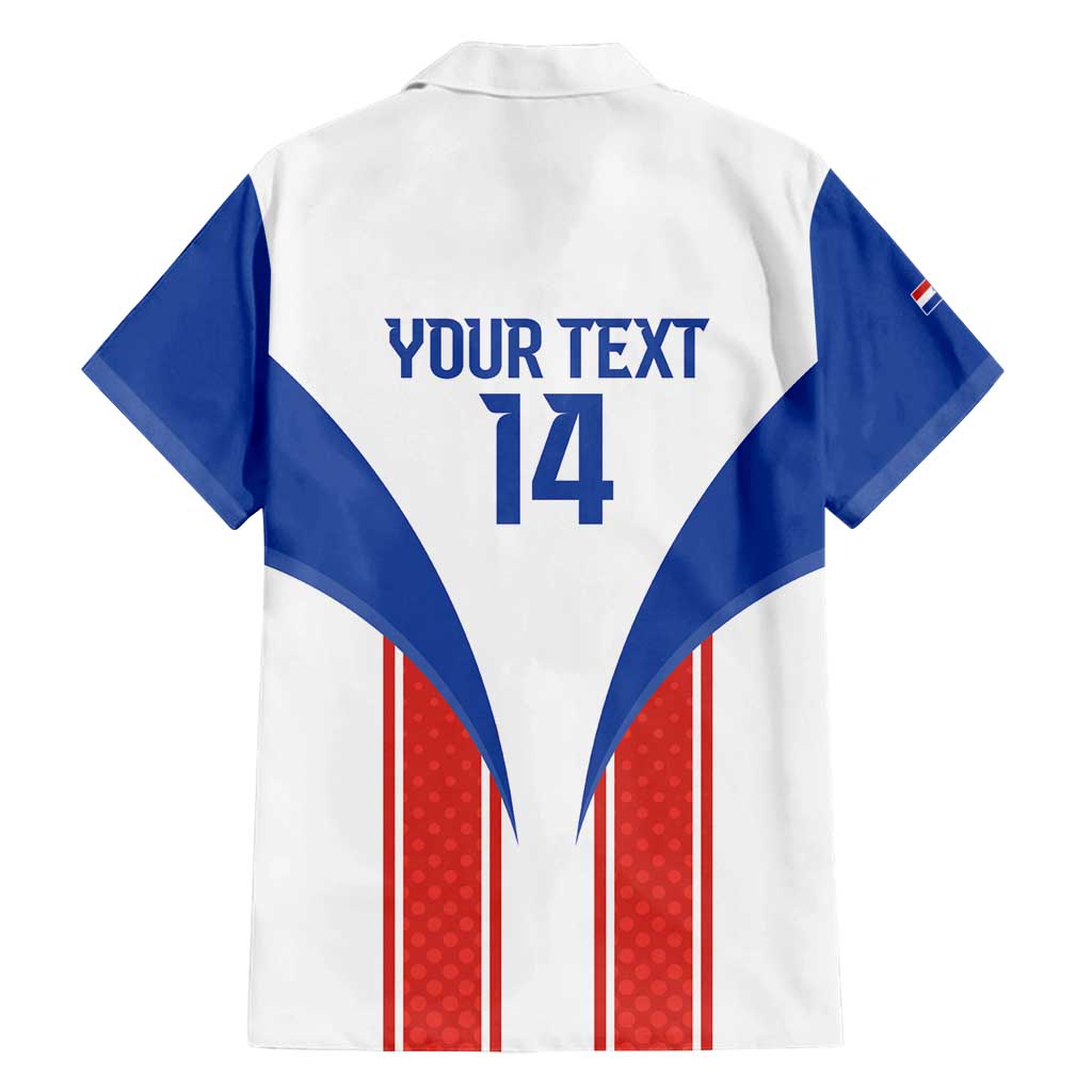 Custom Paraguay Football Family Matching Long Sleeve Bodycon Dress and Hawaiian Shirt Come On Las Guaranies - Wonder Print Shop