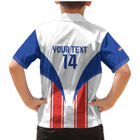 Custom Paraguay Football Family Matching Mermaid Dress and Hawaiian Shirt Come On Las Guaranies - Wonder Print Shop