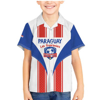 Custom Paraguay Football Family Matching Mermaid Dress and Hawaiian Shirt Come On Las Guaranies - Wonder Print Shop
