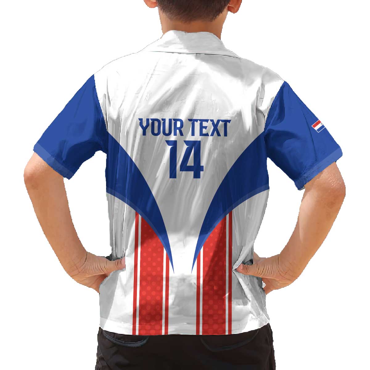 Custom Paraguay Football Family Matching Off The Shoulder Long Sleeve Dress and Hawaiian Shirt Come On Las Guaranies - Wonder Print Shop