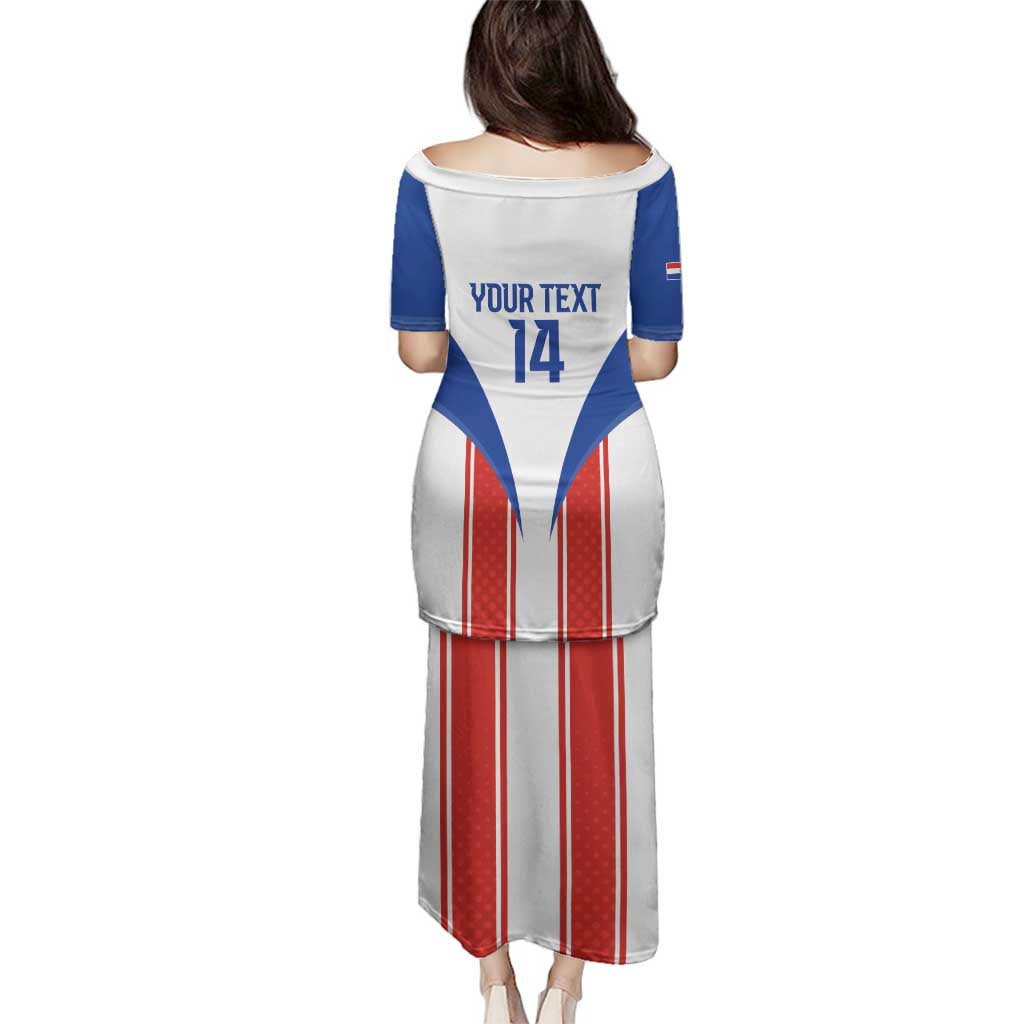 Custom Paraguay Football Family Matching Puletasi and Hawaiian Shirt Come On Las Guaranies - Wonder Print Shop