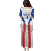 Custom Paraguay Football Family Matching Puletasi and Hawaiian Shirt Come On Las Guaranies - Wonder Print Shop