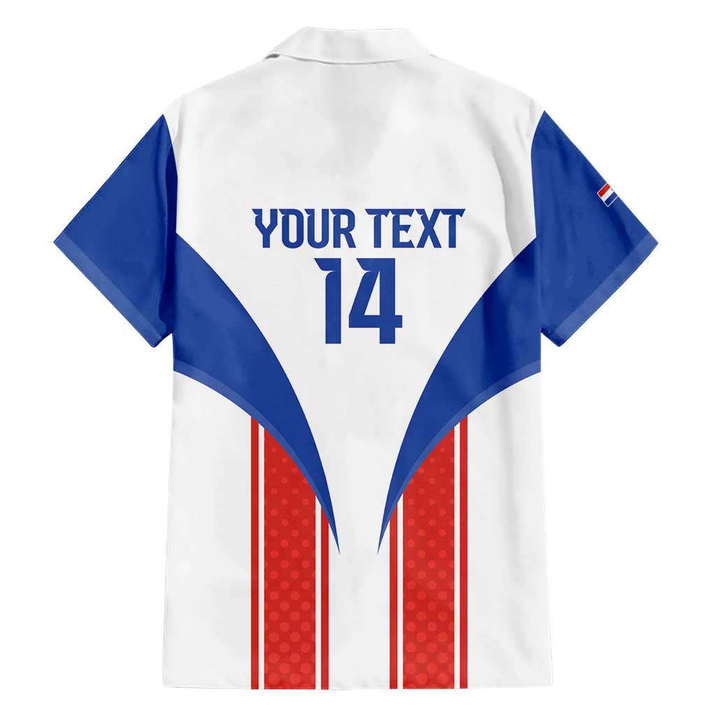 Custom Paraguay Football Family Matching Short Sleeve Bodycon Dress and Hawaiian Shirt Come On Las Guaranies - Wonder Print Shop