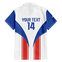 Custom Paraguay Football Family Matching Short Sleeve Bodycon Dress and Hawaiian Shirt Come On Las Guaranies - Wonder Print Shop