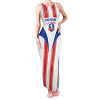 Custom Paraguay Football Family Matching Tank Maxi Dress and Hawaiian Shirt Come On Las Guaranies - Wonder Print Shop