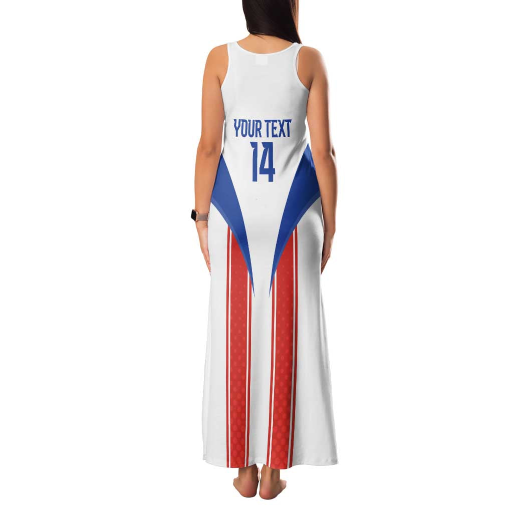 Custom Paraguay Football Family Matching Tank Maxi Dress and Hawaiian Shirt Come On Las Guaranies - Wonder Print Shop