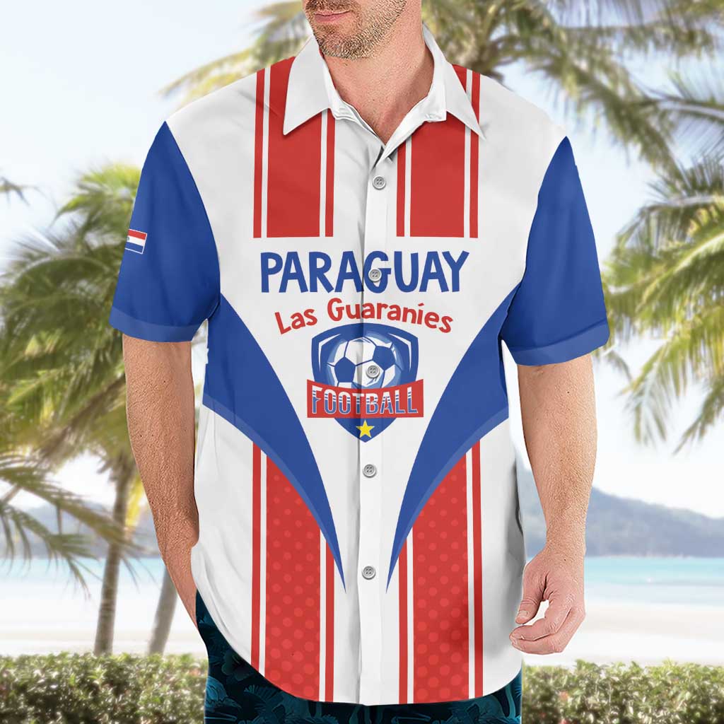 Custom Paraguay Football Hawaiian Shirt Come On Las Guaranies - Wonder Print Shop