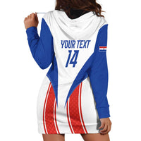 Custom Paraguay Football Hoodie Dress Come On Las Guaranies - Wonder Print Shop