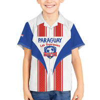Custom Paraguay Football Kid Hawaiian Shirt Come On Las Guaranies - Wonder Print Shop