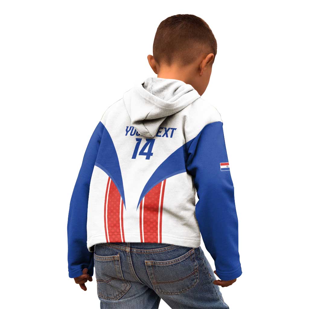 Custom Paraguay Football Kid Hoodie Come On Las Guaranies - Wonder Print Shop