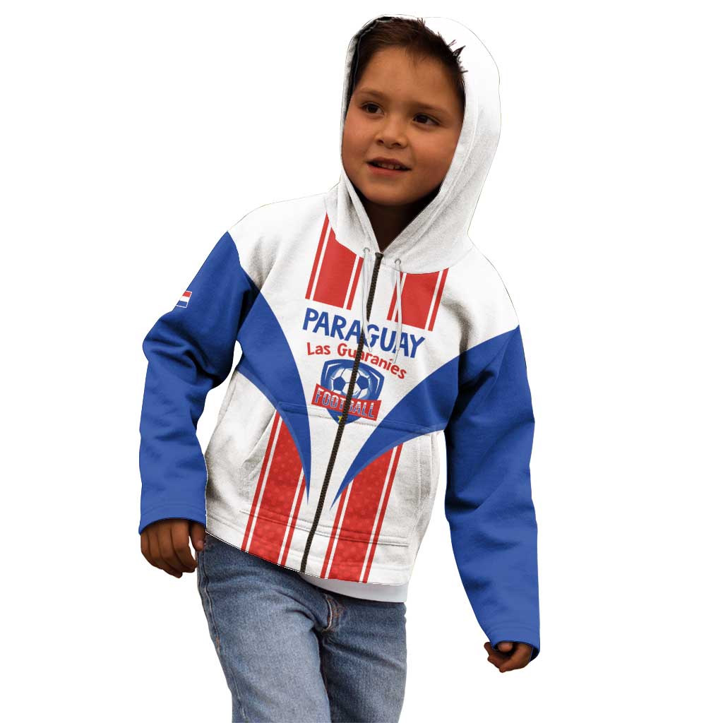 Custom Paraguay Football Kid Hoodie Come On Las Guaranies - Wonder Print Shop