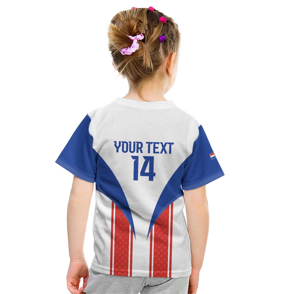 Custom Paraguay Football Kid T Shirt Come On Las Guaranies - Wonder Print Shop