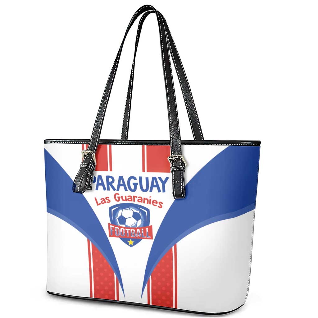 Paraguay Football Leather Tote Bag Come On Las Guaranies - Wonder Print Shop