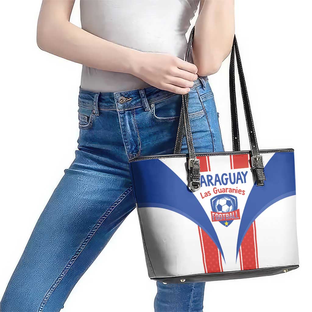 Paraguay Football Leather Tote Bag Come On Las Guaranies - Wonder Print Shop