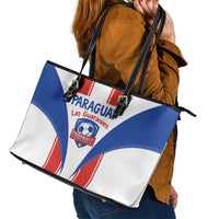 Paraguay Football Leather Tote Bag Come On Las Guaranies - Wonder Print Shop