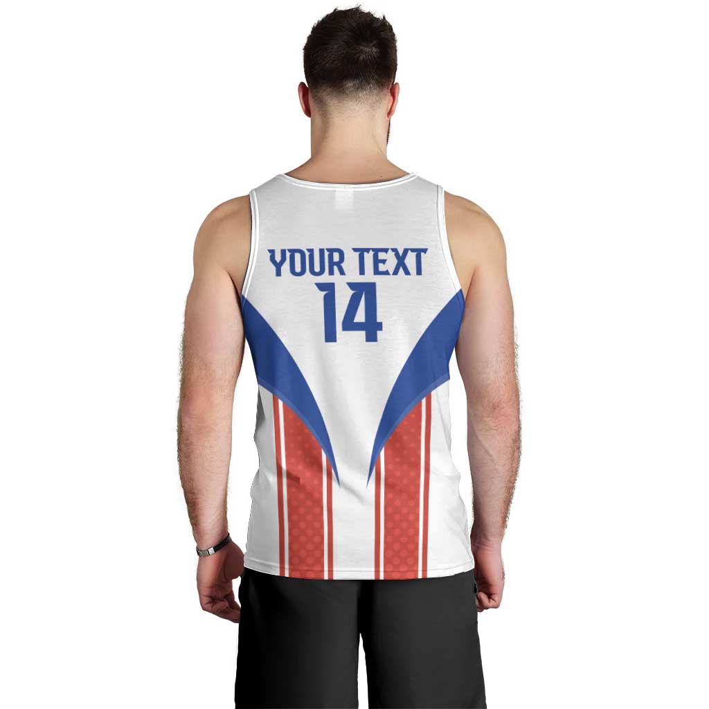 Custom Paraguay Football Men Tank Top Come On Las Guaranies - Wonder Print Shop