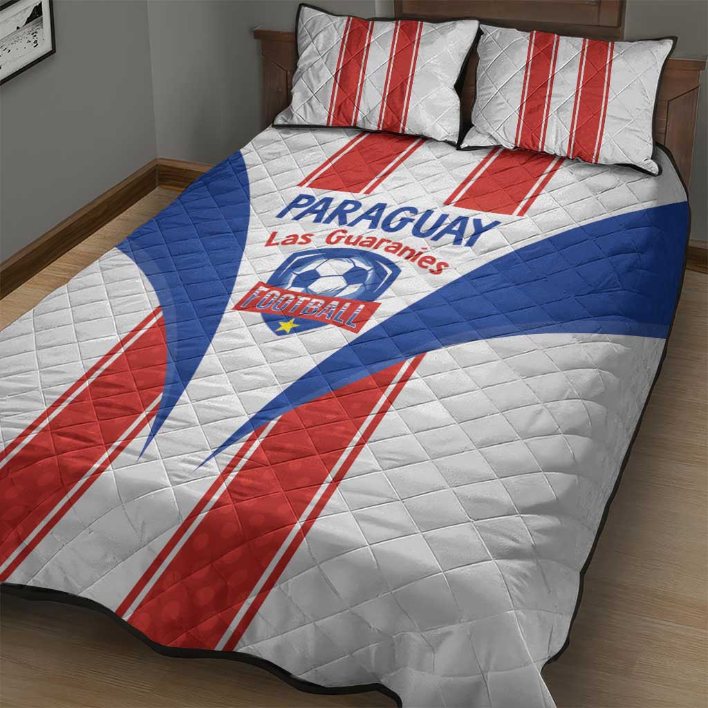 Paraguay Football Quilt Bed Set Come On Las Guaranies - Wonder Print Shop