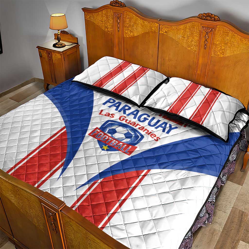 Paraguay Football Quilt Bed Set Come On Las Guaranies - Wonder Print Shop